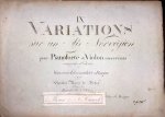 Weber, Carl Maria von: - IX variations sur un air norvégien pour pianoforte et violon concertants. Oeuv. 22