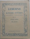 Joosen Ber - Lemoine Kinder-etüden Op. 37 Piano Solo