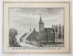 Anonymous artist - [Original drawing] 't Huis Hoopenburg, bij Koudekerk, ca 1700-1750.