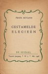 MEYLAND, Frank - Gestamelde elegieën. (Met handgeschreven opdracht).