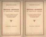 Bemmelen, J.F. van e.a. (red.) - Bijdragen tot de kennis van de provincie Groningen en omgelegen streken, Nieuwe Reeks, eerste en tweede stuk