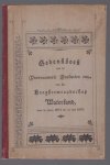 J Prins - Gedenkboek van de voornaamste besluiten, vastgestelde verordeningen, gesloten overeenkomsten en handelingen van het bestuur van dijkgraaf, hoofdingelanden en hoogheemraden van Waterland, gedurende de jaren 1894 tot en met 1899