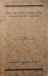 R.D. Simons - Het Neger-Engelsch : Spraakkunst en Taaleigen