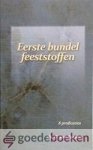 Reenen, Ds. G. van - Eerste bundel feeststoffen *nieuw* - laatste exemplaar! --- 8 predicaties