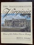 Isaac, Rhys - The Transformation of Virginia, 1740-1790