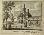 J. Bulthuis, K.F. Bendorp - Antieke prent Rotterdam: Nieuwe Westerhoofd-Poort (Westerhoofdpoort) Aldaar. Dezelve van Binnen.