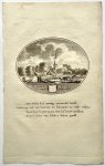 Van Ollefen, L./De Nederlandse stad- en dorpsbeschrijver (1749-1816). - [Original city view, antique print] 't Dorp Hoog- en Woud-Harnasch, engraving made by Anna Catharina Brouwer, 1 p.