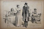 Braakensiek, Johan (1858-1940) - [Original lithograph/lithografie by Johan Braakensiek] Een koel minnaar, 29 November 1891, 1 pp.