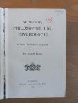 Eisler, Rudolf - W. Wundt's Philosophie und Psychologie in ihren Grundlehren dargestellt