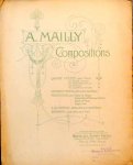 Mailly, Alphonse: - Quatre pièces pour piano. No.3. Causerie