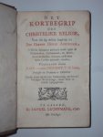 Joan vanden Honert - Het kortbegrip der Christelike Religie, voor die sig willen begeven tot des heeren heilig avondmaal