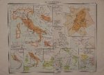 antique map (kaart). - De Romeinen.
