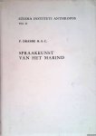 Drabbe M.S.C., P. - Spraakkunst van het Marind: Zuidkust Nederlands Nieuw-Guinea