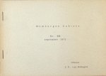 Schagen, J.C. van. - Domburgse Cahiers XX. Tekens Schagen, J.C. van. - Domburgse Cahiers XX. Tekens