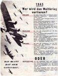  - 1939 Wer hat den Blitzkrieg gewollt? 1943: Wer wird den Weltkrieg verlieren?