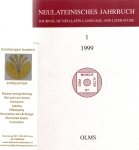  - Neulateinisches Jahrbuch. Journal of neo-latin language and literature