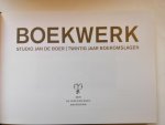Boer, J.de - Boekwerk   -- studio Jan de Boer -- Twintig jaar boekomslagen.