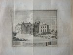 Schijnvoet, Jacobus  [ Smids,  Ludolf ] - Het Huis te Ysselstein, van vooren en op de rechter syde. Originele kopergravure