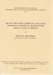 Brunsema, M. - Oratio pro nova juridicae facultatis Groningae instituta praelectione - habita ad vi Julij A.S. MDXCVI
