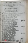 Sluiter, Willem - Vreugd- En Liefde-Sangen. Aen de Gemeynte J. Christi binnen, en rondom in de buurten des Kerspels van Eybergen. Neffens de misgeloovige Misse. WAARBIJ: Gezangen van Heylige en Godvruchtige stoffe. De sesde Druk.