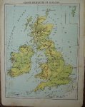antique map. kaart. - Groot Brittannie en Ierland. (Great Britain and Ireland).