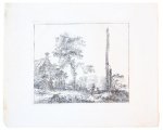Hermanus Fock (1766-1822) - [Antique print, etching] Landscape [set: ZES LANDSCHAPPEN], published ca. 1781-1822.