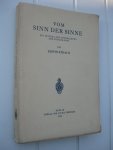 Straus, Erwin - Vom Sinn der Sinne. Ein Beitrag zur Grundlegung der Psychologie.