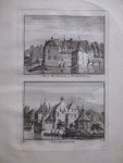 H. Spilman - t Huis Mussenburg by Nymeguen / 't Huis Mussenburg 1744 - Originele kopergravure