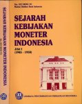 Oey Beng To, Drs - Sejarah Kebijakan Moneter Indonesia: Jilid I (1945-1958)