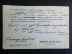  - Oude briefkaart 1928, Internationaal Antiquariaat Hertzberger, nr 3