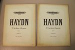 HAYDN, Joseph - 30 Berühmte Quartette für 2 Violinen, Viola und Violoncello. Band I (14 Quartette): a,Violine I + b,Violine II + c,Viola + d,Violoncello