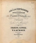 Lasekk, Charles und F.A. Kummer: - Air à la Norvégienne précéd`e d`une Introduction composé pour pianoforte et violoncelle obligé