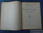 Alphons Timmermans en Gerrit de Morée (tekeningen) - Ons volk in leven en streven. Verteld voor de Nederlandsche Jeugd. 1: Wat de grond vertelt. 2: De Goden der Germanen. 3: Zo leefden de Germanen. 4: De Romeinen komen. 5: Licht in de duisternis. 6. Karel en de Elegast.