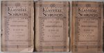 Boeken H J - Klassieke Schrijvers 54, 55, 56-57 3 boekjes samen Lucius Apulejus  Herscheppinge of de gouden ezel  1e stuk, 2e stuk en 3e-4e stuk