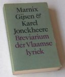 Gijsen, Marnix, & Karel Jonckheere - Brevarium der Vlaamse lyriek