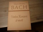 Bach; J. S. (1685-1750) - Violin-Konzert d-Moll; rekonstruiert von Gottholdt Frotscher; Ausgabe fur Cembalo (Orgel, Piano)