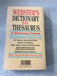 Webster - webster's dictionary plus thesaurus