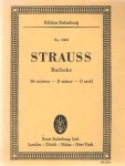 Strauss - Burleske. D moll für pianoforte und orchester. Studienpartitur