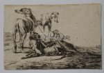 JONCKHEER, JACOB DE, - Four greyhounds