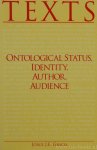GRACIA, J.J.E. - Ontological status, identity, author, audience.