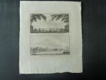 Spilman en Van Noorde - Originele dubbel Gravure gravures ets Spaarendam Spaarndam