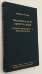 Boer, Theodore de., - The rationality of transcendence. Studies in the philosophy of Emmanuel Levinas. [Amsterdam Studies in Jewish Thought Vol. 4]