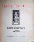 Hoff, Mr. B. van 't (ingeleid door) - Deventer: een verzameling Penteekeningen, uitgegeven ter gelegenheid van de bevrijding 10 April 1945