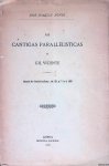 Nunes, José Joaquim - As cantigas parallelisticas em Gil Vicente Nunes, José Joaquim - As cantigas parallelisticas em Gil Vicente