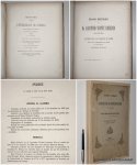 BURNAY, EDUARDO, - Elogio historico do Dr. Agostinho Vicente Lourenço lido na sessão publica da Academia Real das Sciencias de Lisboa. (Bound with: BRAGA, THEOPHILO, Dom Francisco de Lemos e a reforma da Universidade de Coimbra & Relação geral do estado da Unive...
