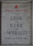 Prinsen G,  Heruer H P M, ill. Mari Arturo Elis Centro - Katholieke Informatie  December 1987 Nr 10 Synodus Episcoporum Leek in kerk en wereld