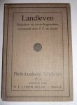 Joode, J.C.de - Landleven. Gedichten en proza-fragmenten, voor schoolgebruik verzameld.