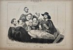 Braakensiek, Johan (1858-1940) - [Original lithograph/lithografie by Johan Braakensiek] De Chirurgische Les, 10 Maart 1889, 1 pp.
