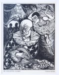 Mees, Fokko (1887-1968) - Houtsnede/Woodcut: "De verliefde clown"/A clown in love.