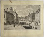 J. Bulthuis, K.F. Bendorp - Antieke prent Friesland: Stadhouderlijke Hof te Leeuwarden.